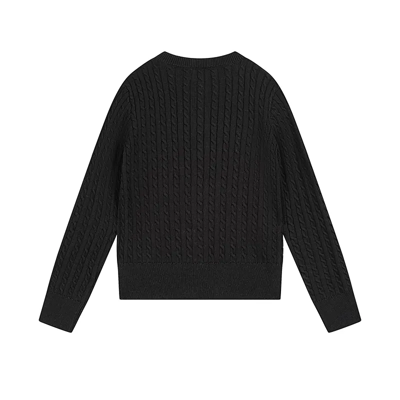 Style number: 2501 P200 Polo Ralph Lauren sweater Pony embroidered cable style single-breasted long-sleeved knit Color: White Pink Black Navy Gray Size: S (90-100) m (110-120) L (130-140) xL (150-160)
